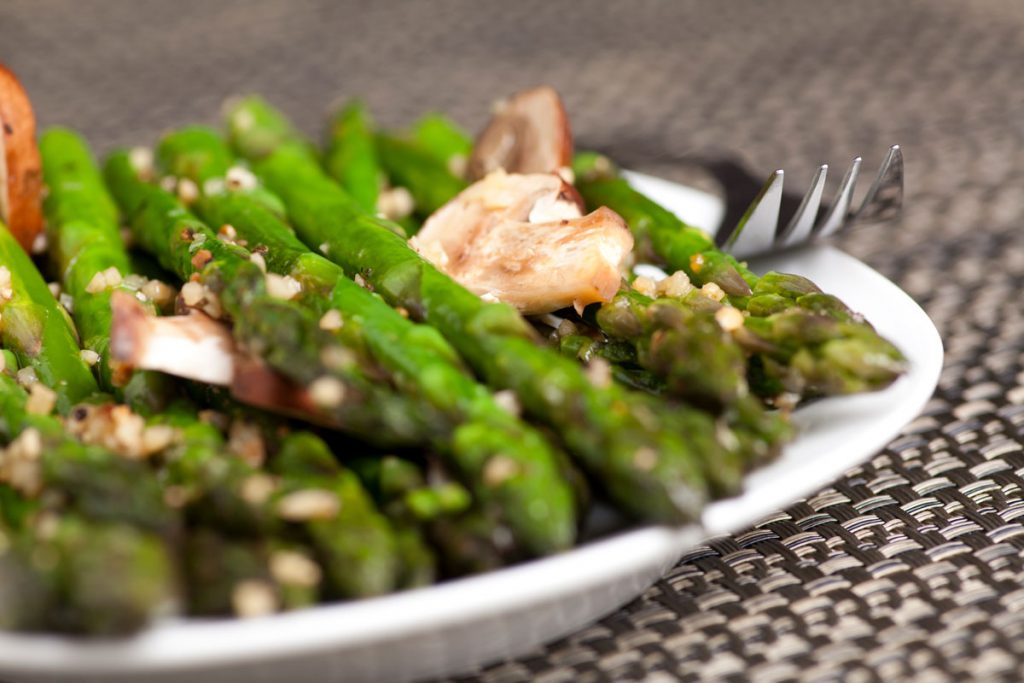 Asparagus Crimini Mushroom Salad